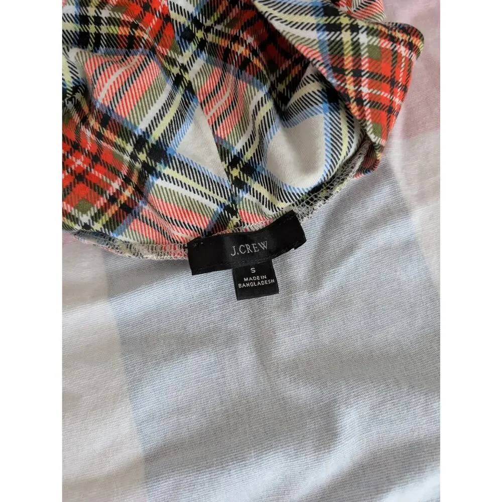 J.Crew plaid stretch knit turtleneck